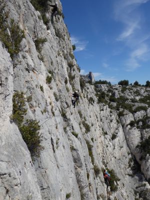Klettern in der Calanque de Morgiou
