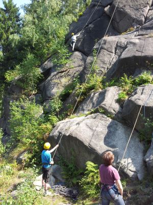 Kletterkurs im Okertal, Harz