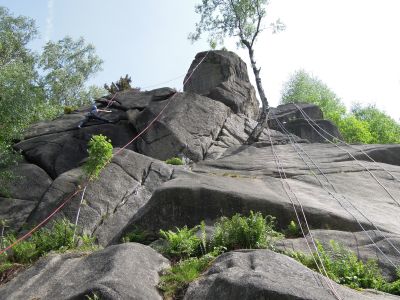 Klettern im Toprope am Drachenturm