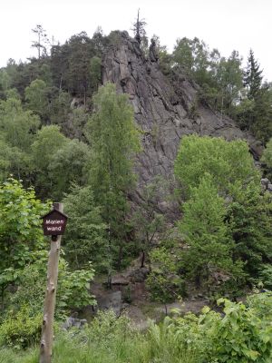 An der Marienwand sind einige Kletterrouten auch als Mehrseillänge zu klettern